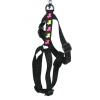 Dog harness - black dog motifs