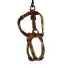 Dog harness - Scotland red - W25mm L70 to 90cm