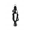 Adjustable dog harness black nylon - W10mm L 25 to 35cm