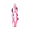 Adjustable dog harness pink nylon - W10mm L 25 to 35cm