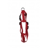 Adjustable dog harness red nylon - W20mm L 50 to 70cm