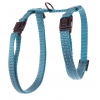 Adjustable nylon harness "Flash" for cat - Blue