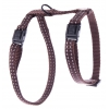 Adjustable nylon harness ""Flash" for cat - Brown