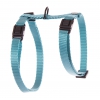 Harnais réglable nylon uni pour chat - Turquoise