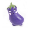 Jouet Aubergine en latex pour chien