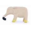 Jouet latex - Collection 4 pattes - Elephant jaune/gris