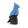 Jouet latex - Collection Oiseaux - Perroquet bleu/noir
