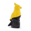 Jouet latex - Collection Oiseaux - Perroquet jaune/noir