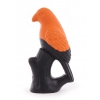 Jouet latex - Collection Oiseaux - Rossignol orange/noir