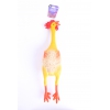 Jouet latex poulet 38 cm 
