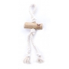 Natural wooden toy & rope "Expresso handle 2 ropes