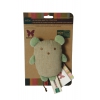 Dog organic teddy toy - mouse - 13 cm 