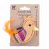 Jouet pour chat - Coq jaune - tissu ethnique