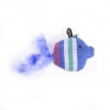 Jouet pour chat - Poisson bulle bleu - tissu ethnique 1