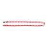 "Bicolor nylon ""Mustache"" leash for cats - Red-Pink"