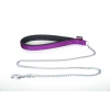 Dog Lead chain - violet - fine - 2mm - 20mm - 100 cm