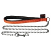 Dog Lead chain - orange - high - 3mm - 25mm - 100 cm