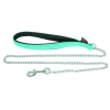 Laisse chaîne pour chien - turquoise - 2mm - 20mm - 100cm