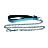 Laisse chaîne pour chien - turquoise - 3mm - 25mm - 100cm