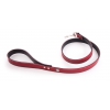 Allure leash in Red/Black leather - L.100 x W.1,9 cm