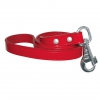 Laisse cuir pour chien - rubis - 100x2,2cm