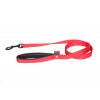 Lead double thickness for dog red nylon - W40mm L 120cm