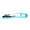 Laisse double épaisseur pour chien en nylon turquoise - larg 40mm Long 120cm