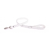 White leather lead for dog - Special bulldog and mastiff - W20mm L100cm