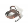 Laisse en cuir marrin pour chien - Happy dog - Image
