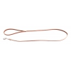 Brown leather lead for dog - classic colorful leather riveted - W 10mm L 100cm