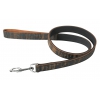 Laisse en cuir marron - Urban tribe - larg 25mm Long 50cm
