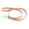 Natural leather lead for dog - classic colorful leather riveted - W 16mm L 100cm
