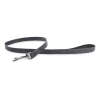 Black leather lead for dog - cut stung franc - W 14mm L 100cm
