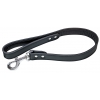 Laisse en cuir pour chien - Fighter noir - 60 x 3 cm