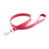 Red leather lead for dog - Special bulldog and mastiff - W20mm L100cm