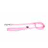 pink nylon dog lead - W10mm L 120cm