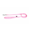 Laisse en nylon rose pour chien - larg 10mm Long 120cm
