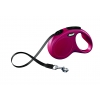 Laisse enrouleur pour chien - Flexi - new classic sangle rouge - Taille S - Longueur 5m