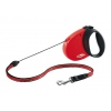 Dog retractable lead - Flexi vario red cord - S up to 12kg - 5m