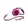 Dog retractable lead - Flexi vario red cord - S up to 12kg - 8m