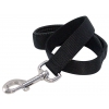 Dog lead - Comfort metal chain  - with padded handle - for large dog - Black - 60 x 3 cm
