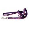 Laisse nylon cerises violet -  120x2,5cm