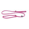 Dog rounded nylon lead - choke collar - pink - 1,3 x 180 cm 