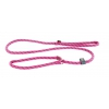 Laisse nylon collier semi-étrangleur Reflectite rose - 1,3 x 180 cm 