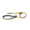 Dog nylon lead - beige - 2,5 x 120 cm comfort handle