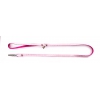 Laisse pour chien / chat - nylon pois rose - 1 x 100 cm