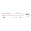 Multiposition dog lead - rounded nylon - beige - 1,3 x 192 cm 