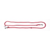 Laisse pour chien multiposition nylon rond rouge - 1,3 x 192 cm
