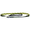 Laisse pour chien noir jaune - pattes originales - larg 25mm L 120cm