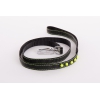 Dog nylon lead - Fluo Black  - black & yellow - Size S - Width 15 mm - Lenght 100cm